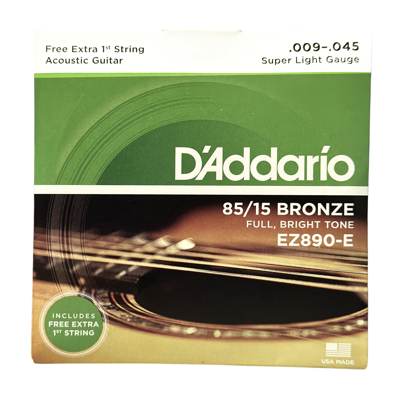 Encordadura Daddario P/guitarra Acustica 85/15 Bronze, Ez890-e