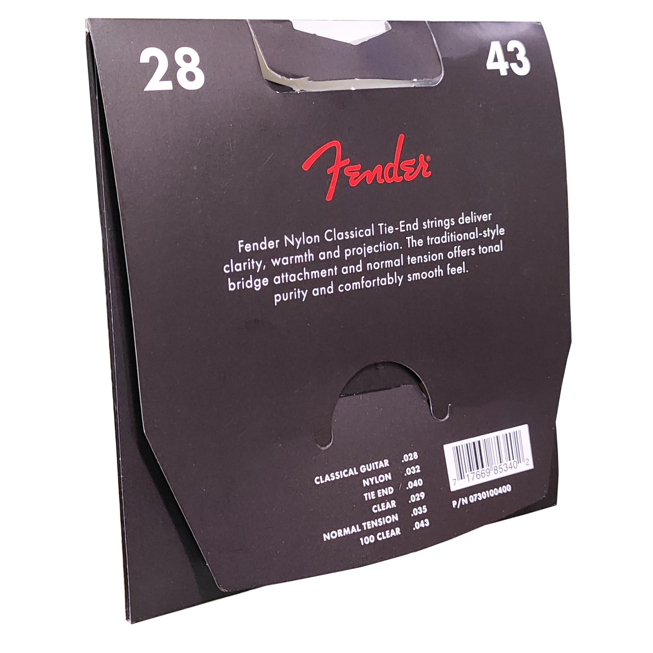 Juego De Cuerdas Fender Guitarra Acústica Nylon 100, 0730100400