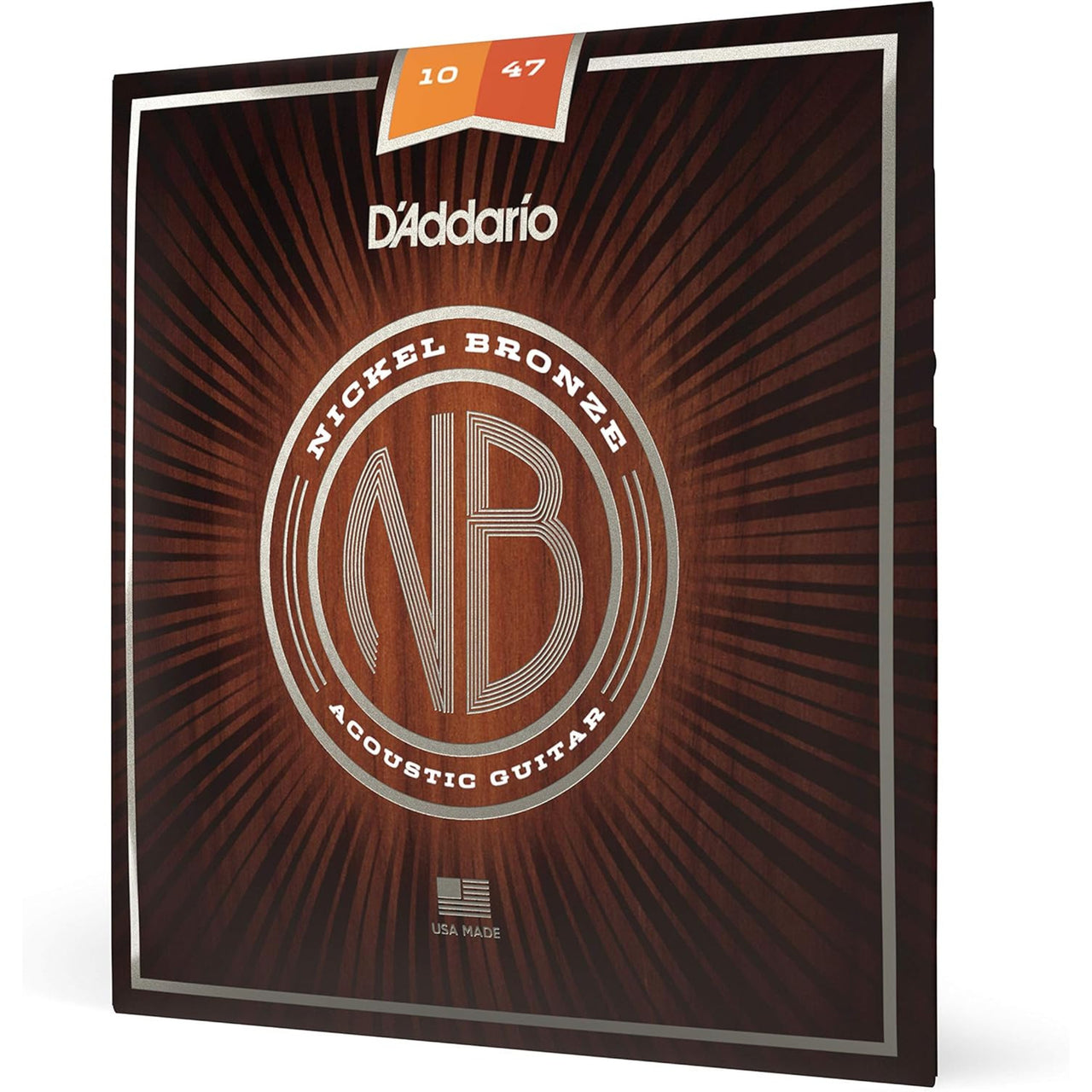 ENCORDADURA D'ADDARIO P/GUITARRA NICKEL/BRONZE 10-47, NB1047