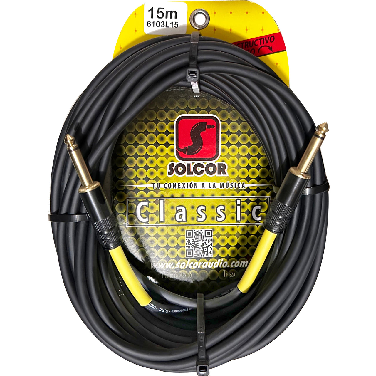 Cable Clasica 6103l15 Para Instrumento Plug A Plug 15 Metros