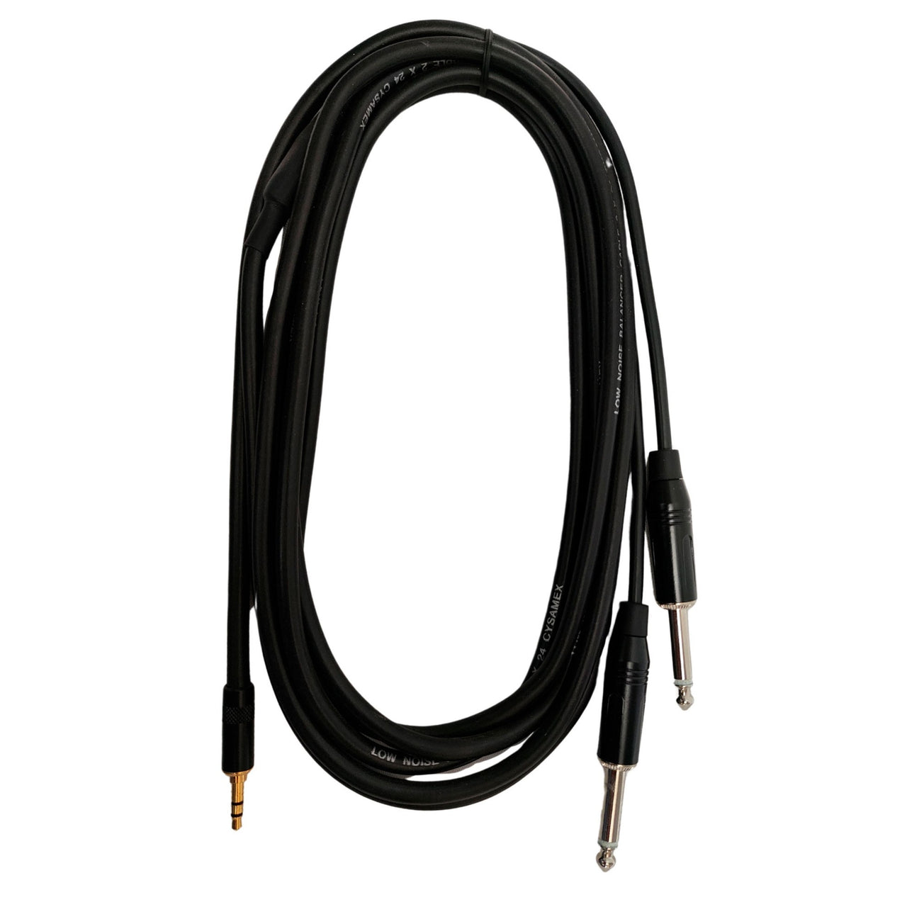 Cable Life Miniplug 3.5 Stereo A 2 Plug 6.3 Mono 3mts., 2ppin-3