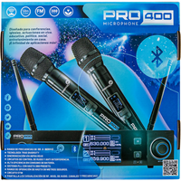Thumbnail for Microfono Superbright Pro-400 Inalambrico Uhf 550-960mhz Doble de Mano