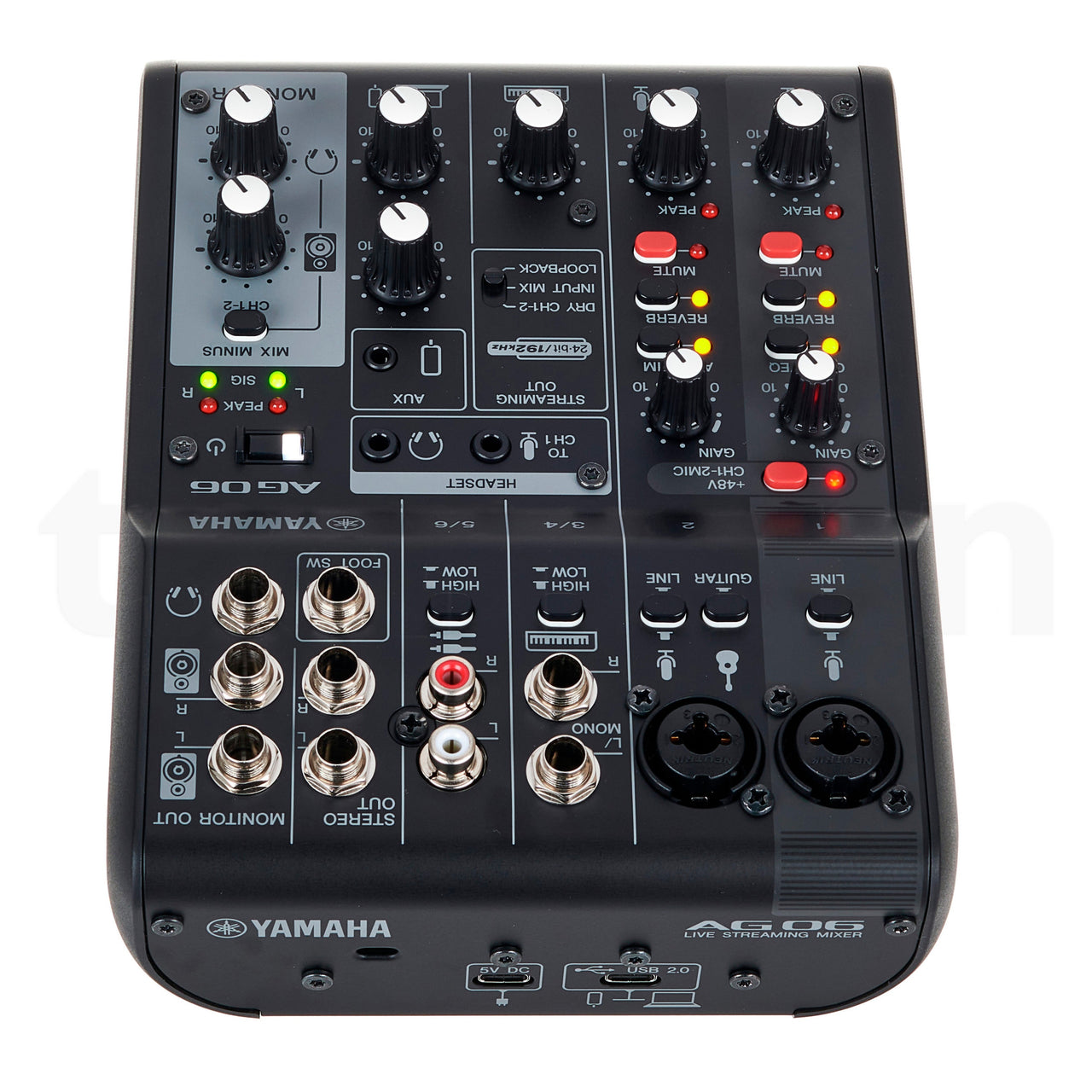 Mezcladora Yamaha Ag06mk2b 6 Canales Para Live Streaming