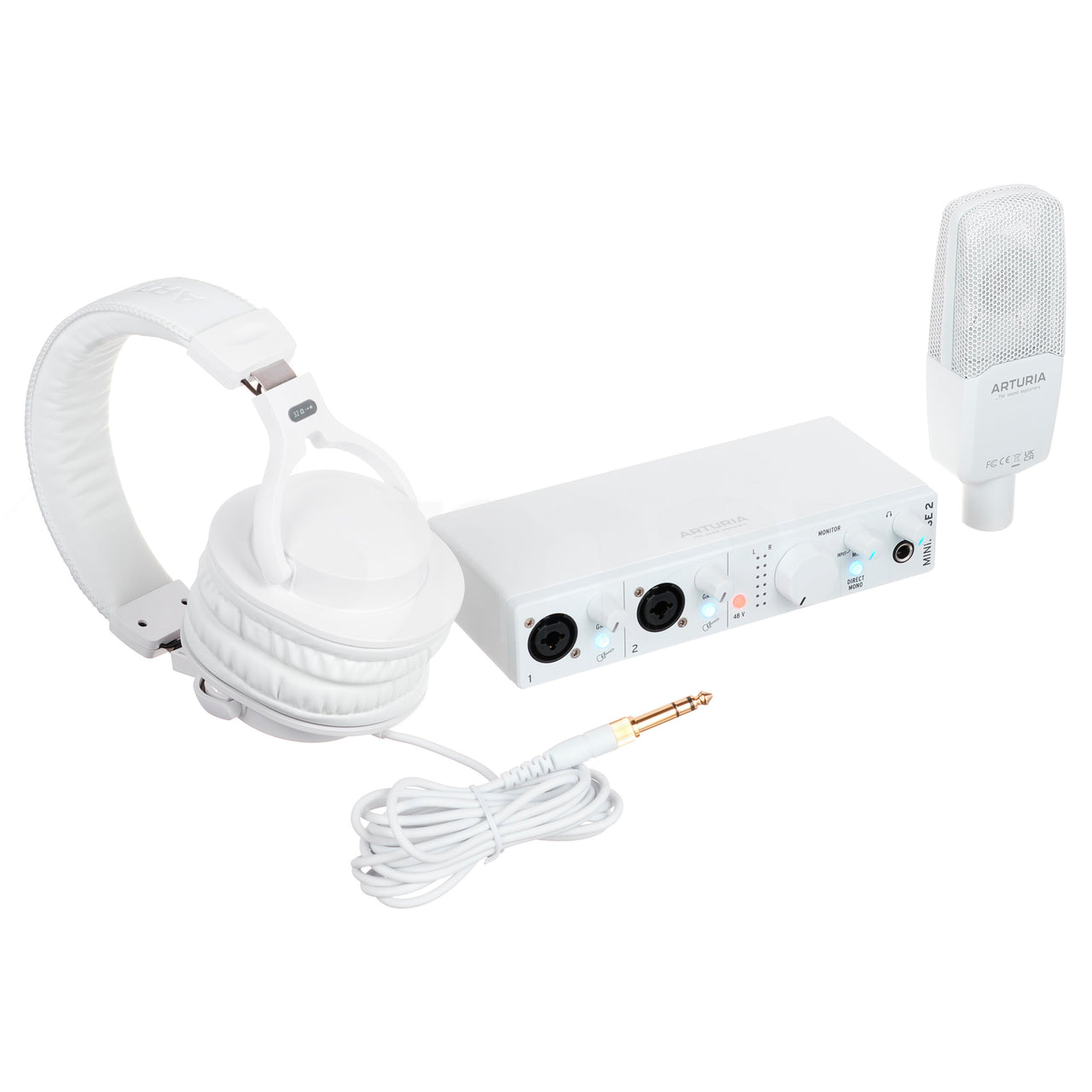 Paquete De Grabacion Arturia Minifuse Recording Pack White