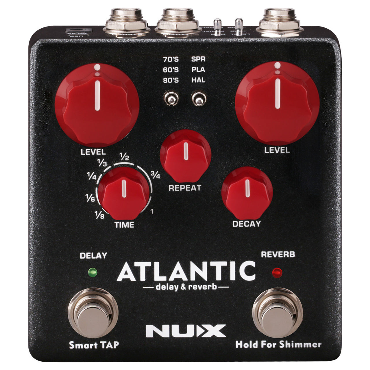 Pedal Nux Ndr-5 Atlantic Delay & Reverb Negro
