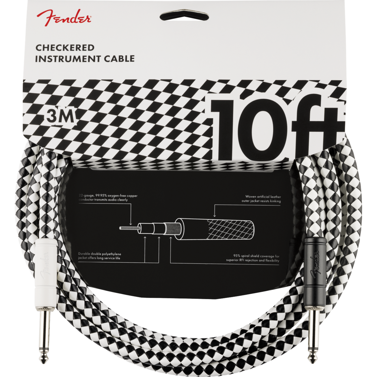 Cable Fender Tablero De Ajedrez Para Instrumento 3m 0990810288