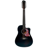 Thumbnail for GUITARRA ELECTROACUSTICA BAMBOO 12 CDAS.C/FUNDA, GA-4012-MAHOGANY-BK-Q