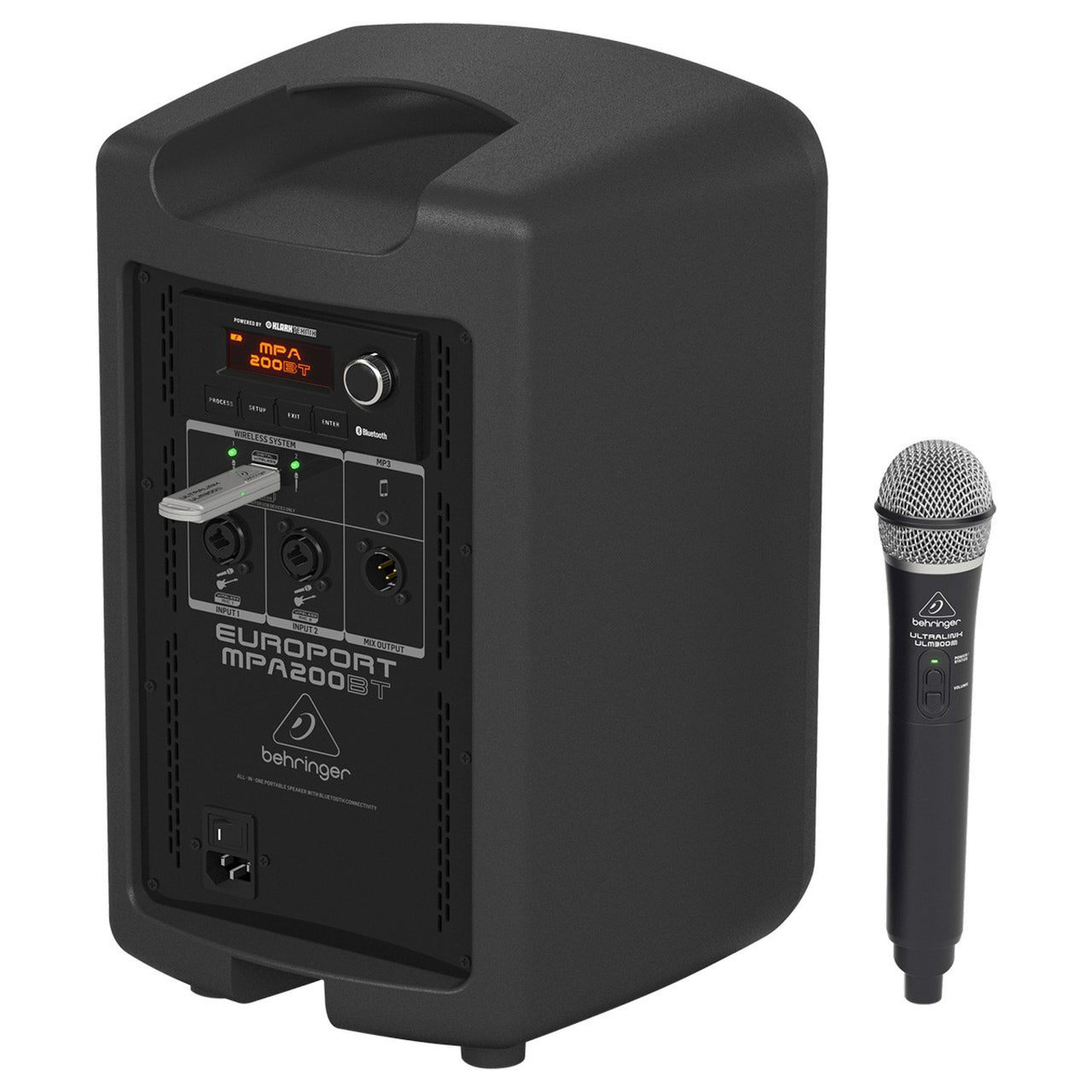 Sistema Behringer Portatil 200 watts Mod. Mpa200bt