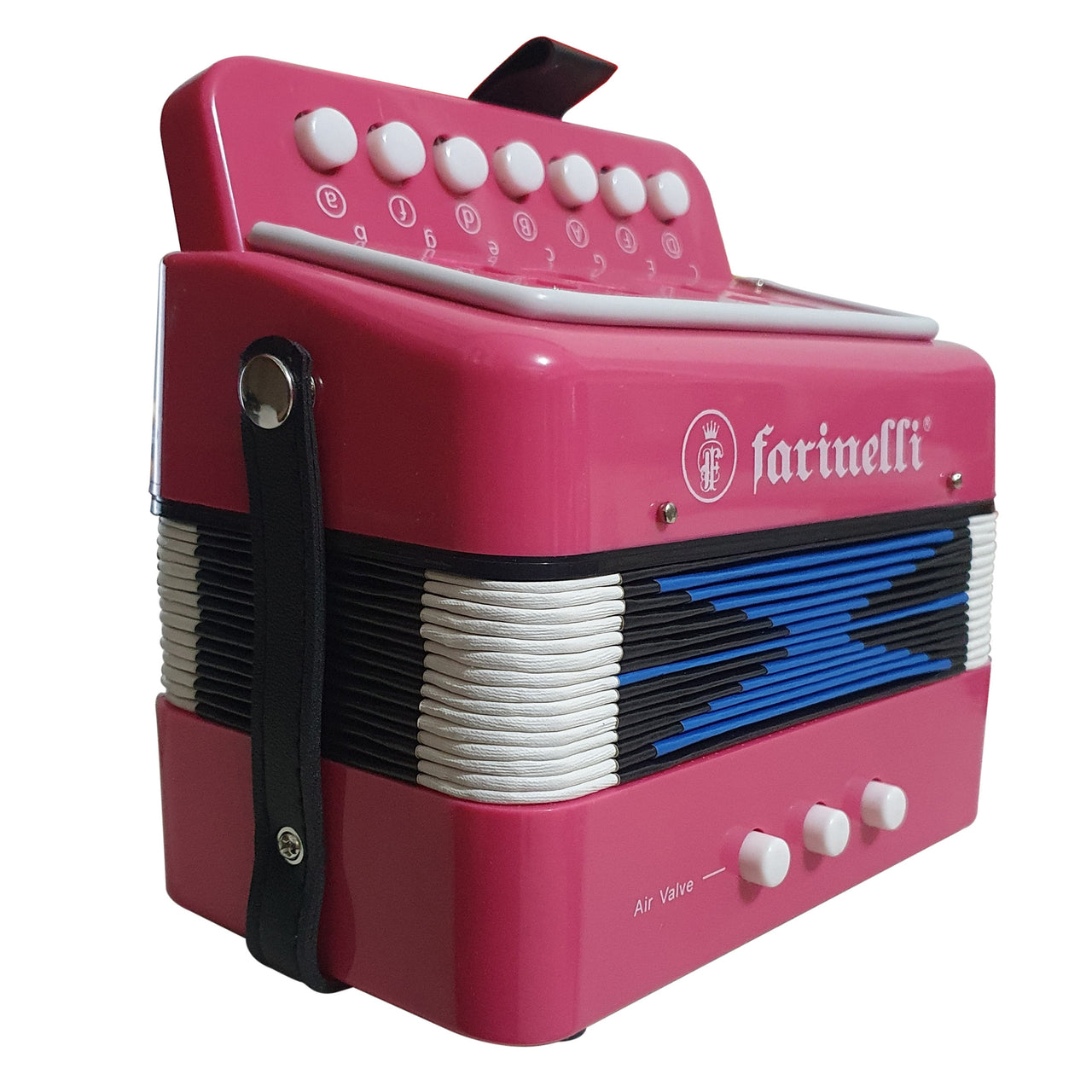 Acordeon Infantil Acifrsn 7 Botones 2 Bajos Rosa