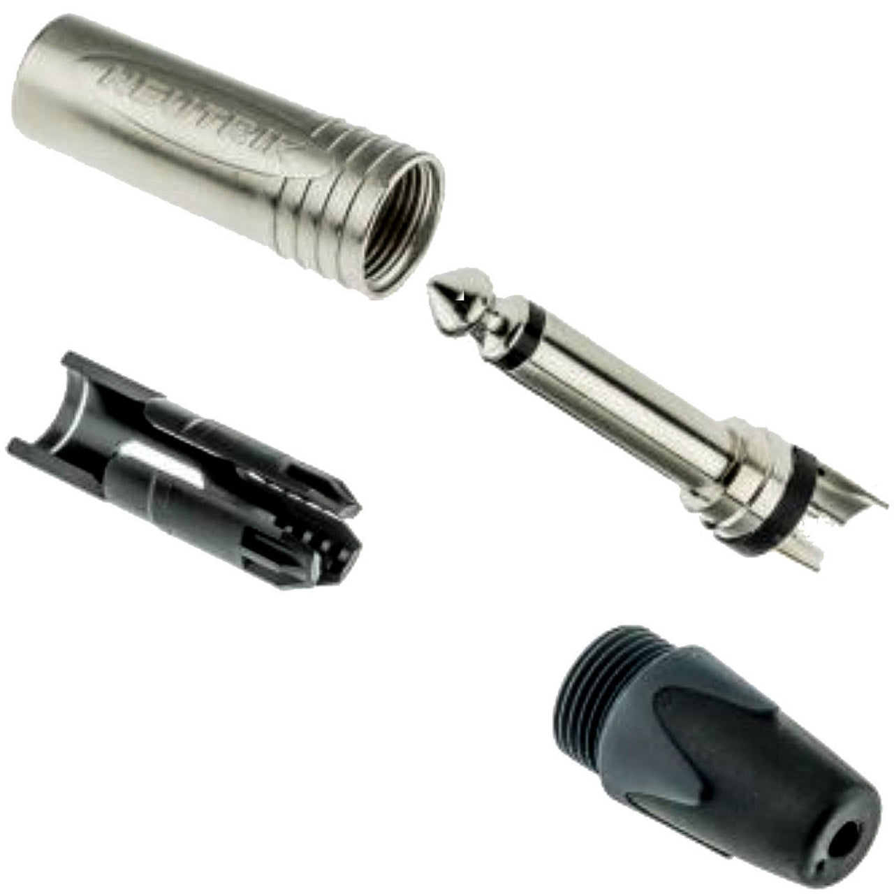 Plug Neutrik Np2x De 1/4 Mono Contactos Niquelados