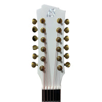 Thumbnail for Guitarra Electroacustica Bamboo Ga-4012-wh-q-ar Blanca Con Funda