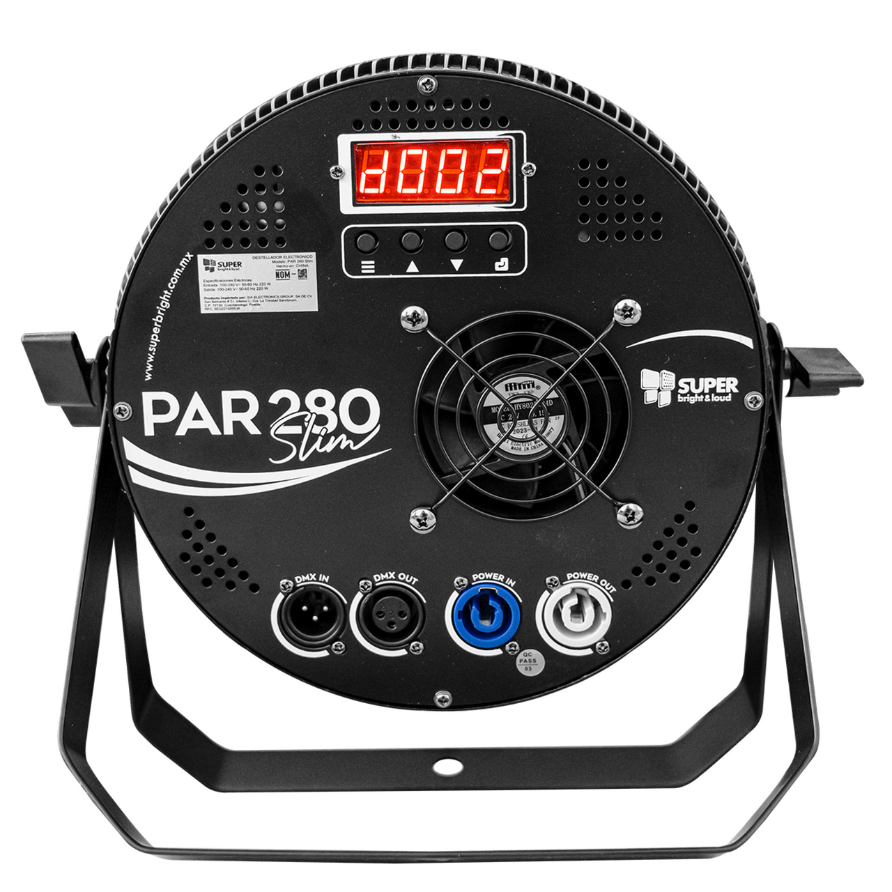 Par Led Superbright Par 280 Slim Con 6 Piezas De 24 Leds De 10w Rgba+uv