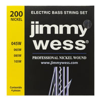 Thumbnail for Encordadura Jimmy Wess P/bajo Elect.pro Niquel (jwbe-200n), Wnb200