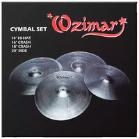 Thumbnail for Paquet De Platillos Ozimar Mute-cymbal-set 14 Hithats 16 Crash 18 Crash Ride 20 Ride