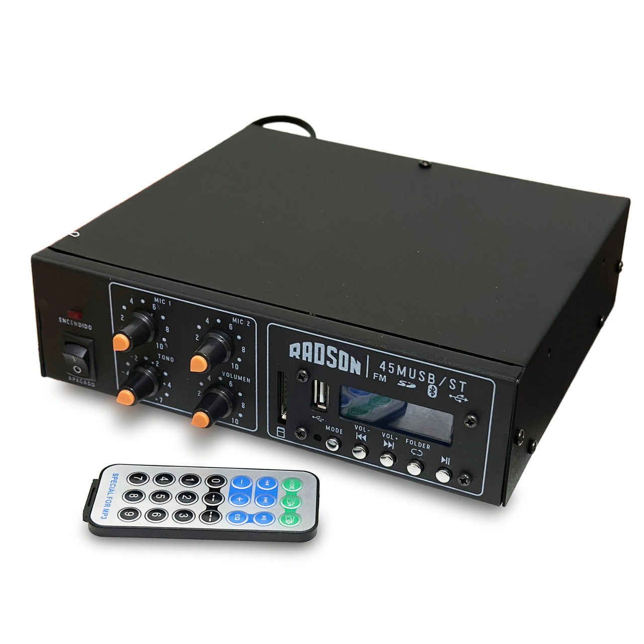 AMPLIFICADOR RADSON C/LECTOR USB/SD/BLUETOOTH, 45MUSB/ST