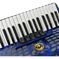 Thumbnail for Acordeon Teclas Century Cnac047 34 Teclas 60 Bajos 5 Registros C1308a Azul