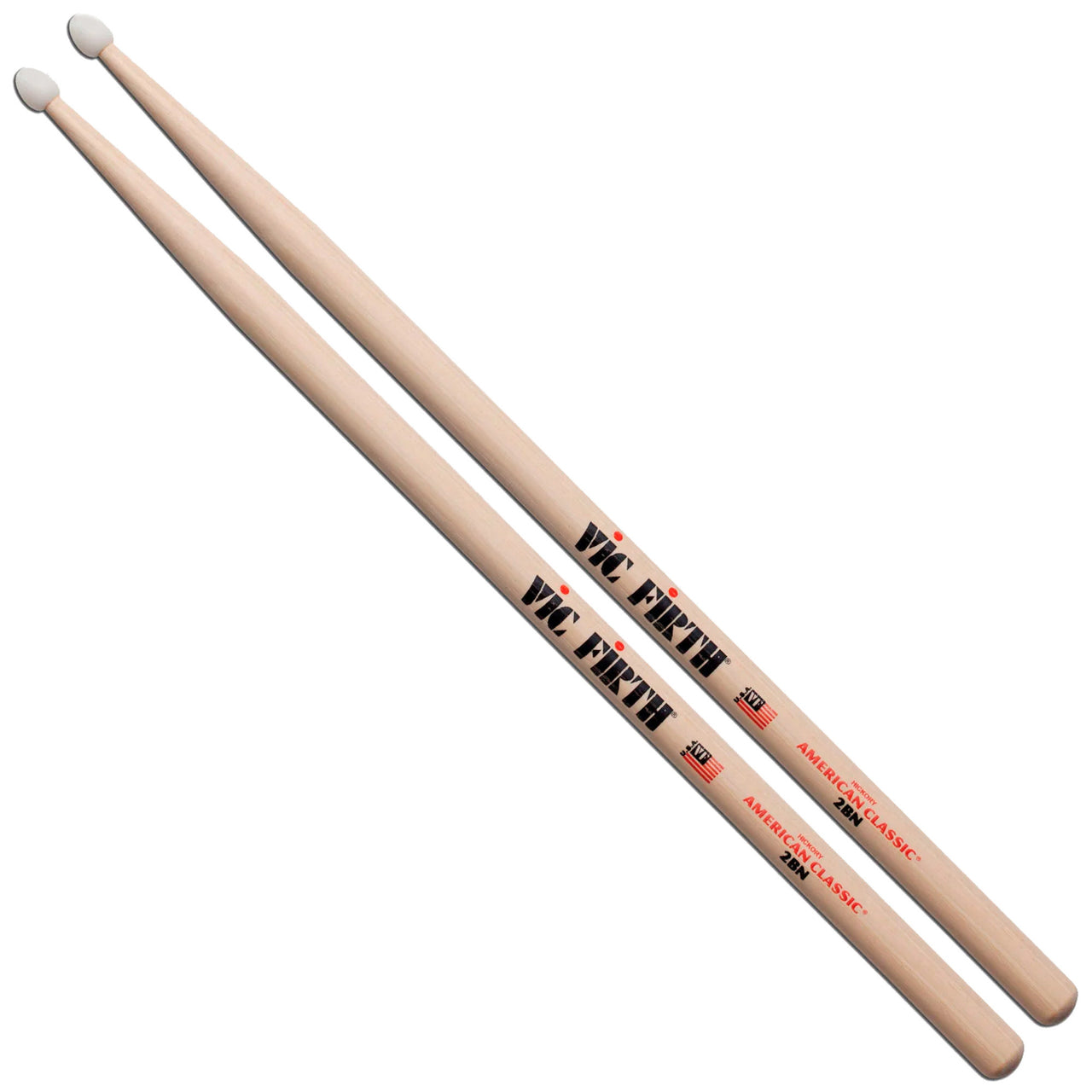 Baquetas Vic Firth 2bn Con Punta De Plastico American Classic