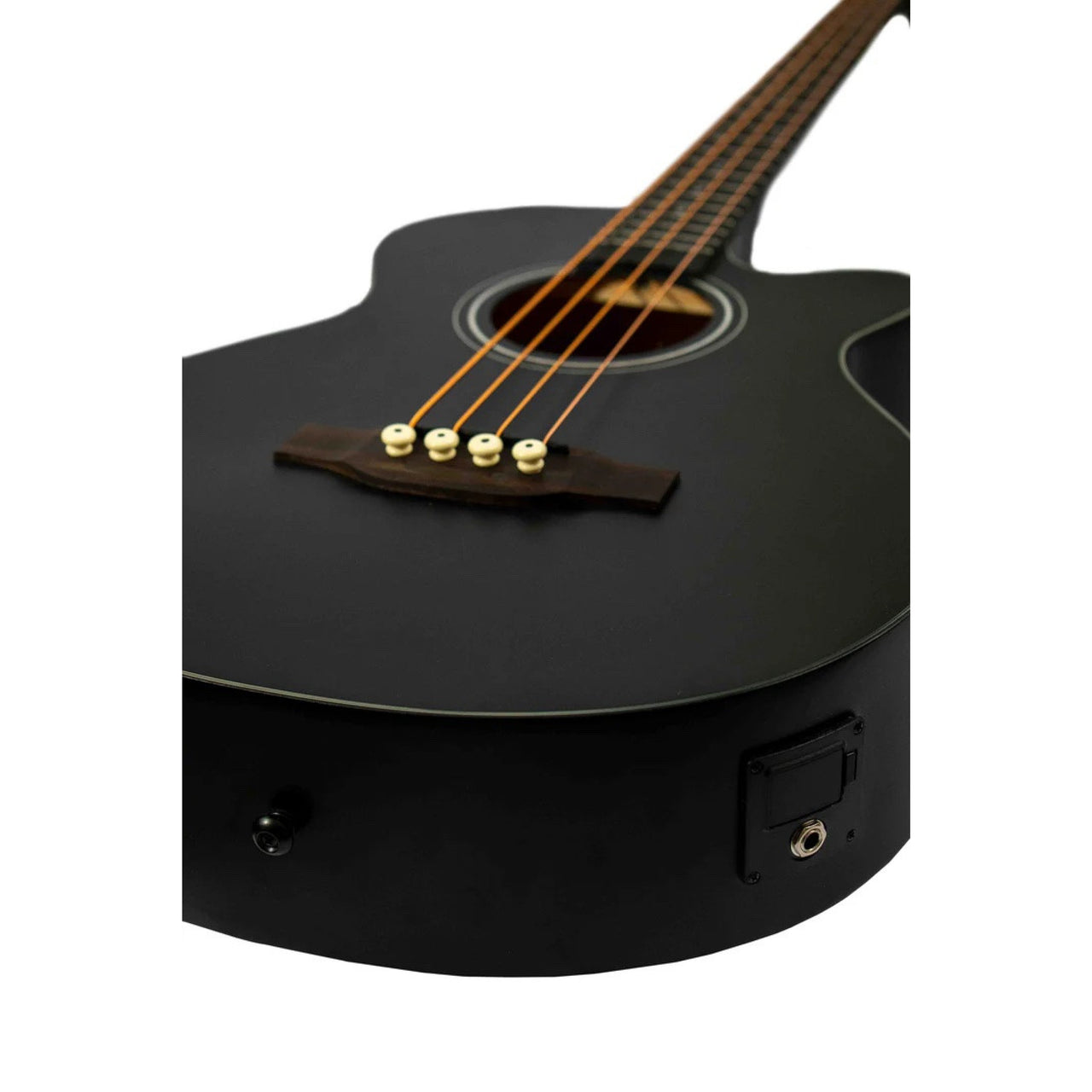Bajo Electroacustico Bamboo 40"  Negro C/funda, Ba-40-bk-q-ar