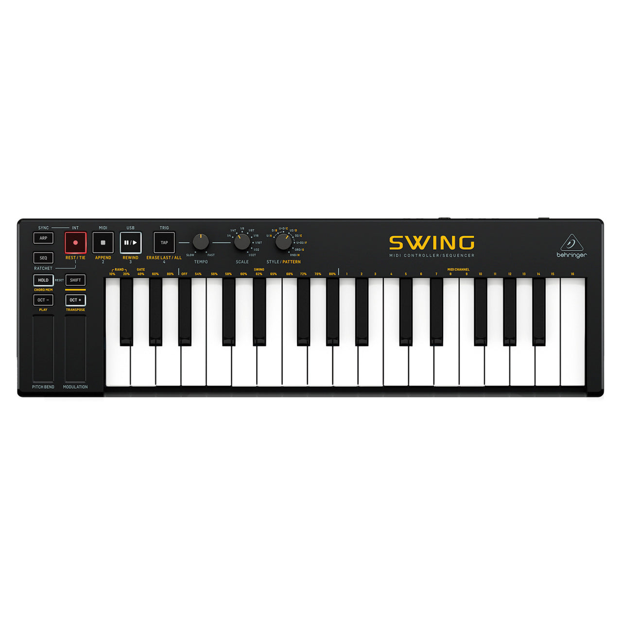 Teclado Controlador Compacto 31 Teclas Behringer Mod. Swing