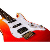 Thumbnail for Guitarra Electrica Jet Guitars Js600trd Sunburst Rojo Transparente