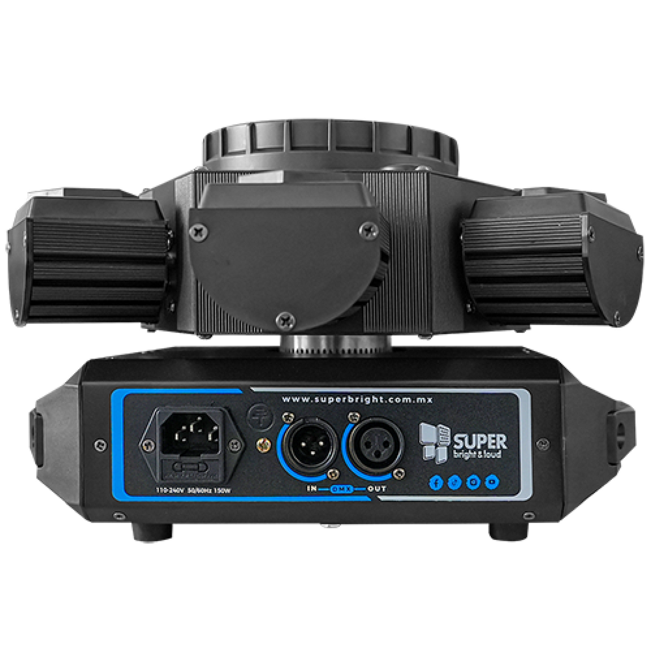 Cabeza Movil Super Bright Helicopter 10 Leds 10w Rgbw 4 En 1