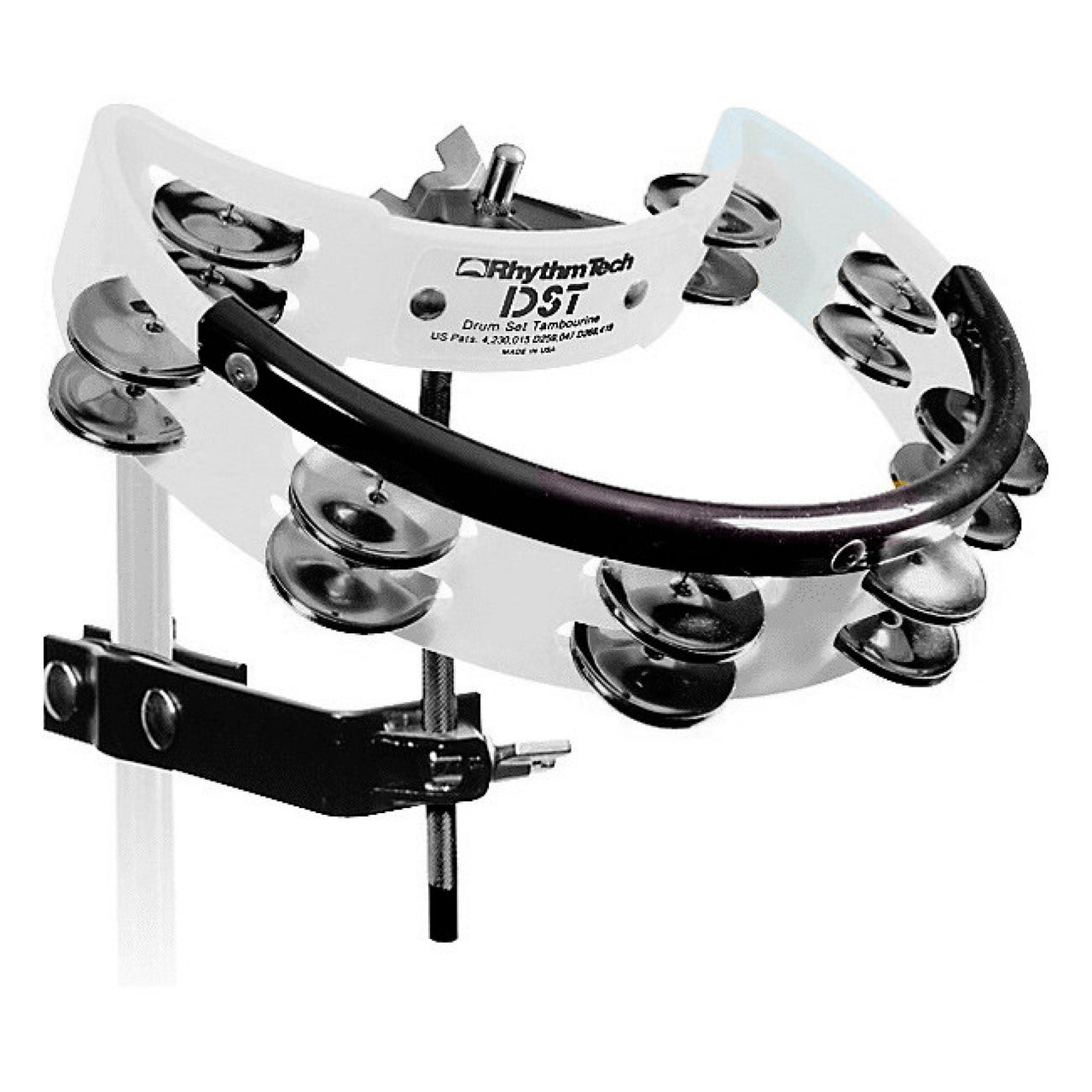 Pandero Rhythm Tech  Para Bateria Dst20-u Doble Hilera Blanco