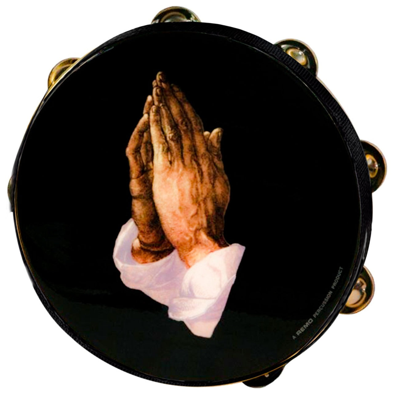 Pandero Remo Ta-9210-14 Praying Hands 2 Hileras Rin 10 Pulgadas
