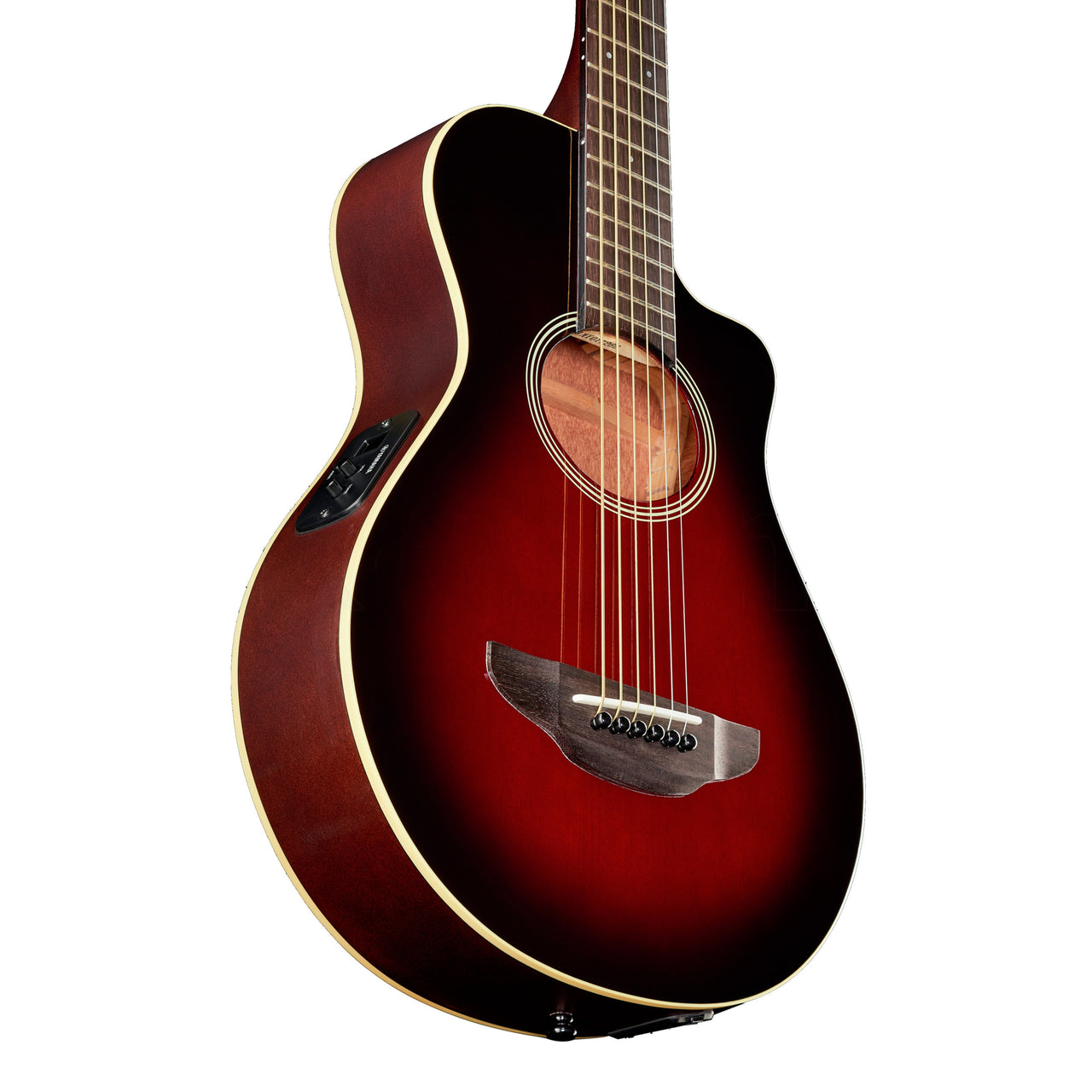 GUITARRA ELECTROACUSTICA YAMAHA APX TRAVELER ROJO SOMBREADO, APXT2DRB