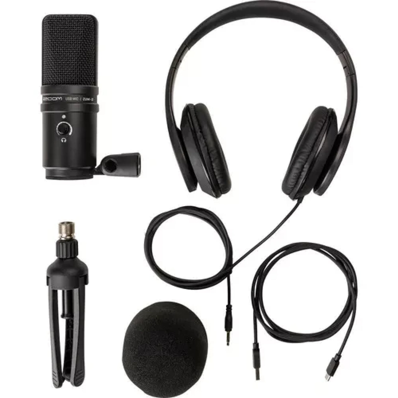 Paquete De Micrófono Zoom Con Audífonos Para Grabación Zum2pmp (zum-2 Usb)