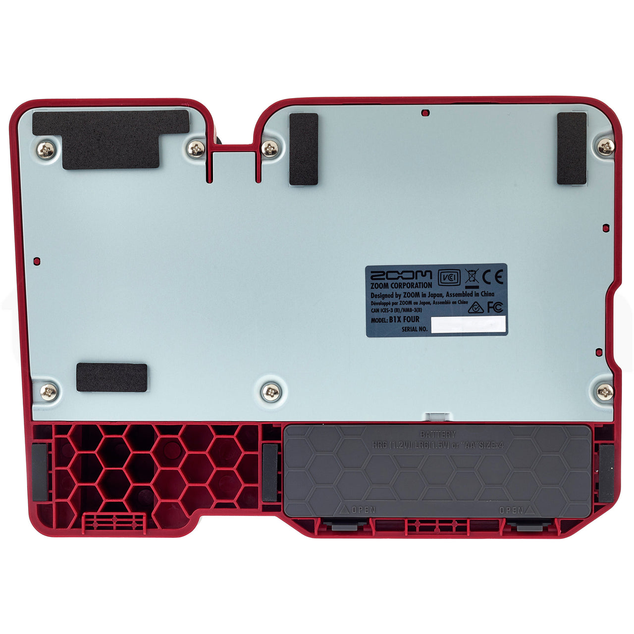 PEDALERA DE EFECTOS ZOOM P/ BAJO, ZB1XFOUR