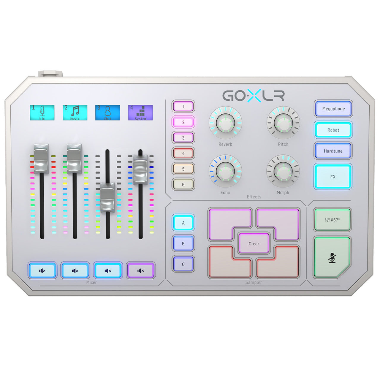 Interface Tc Helicon Goxlr-wh Usb Mezcladora 4 Canales Usb Blanco