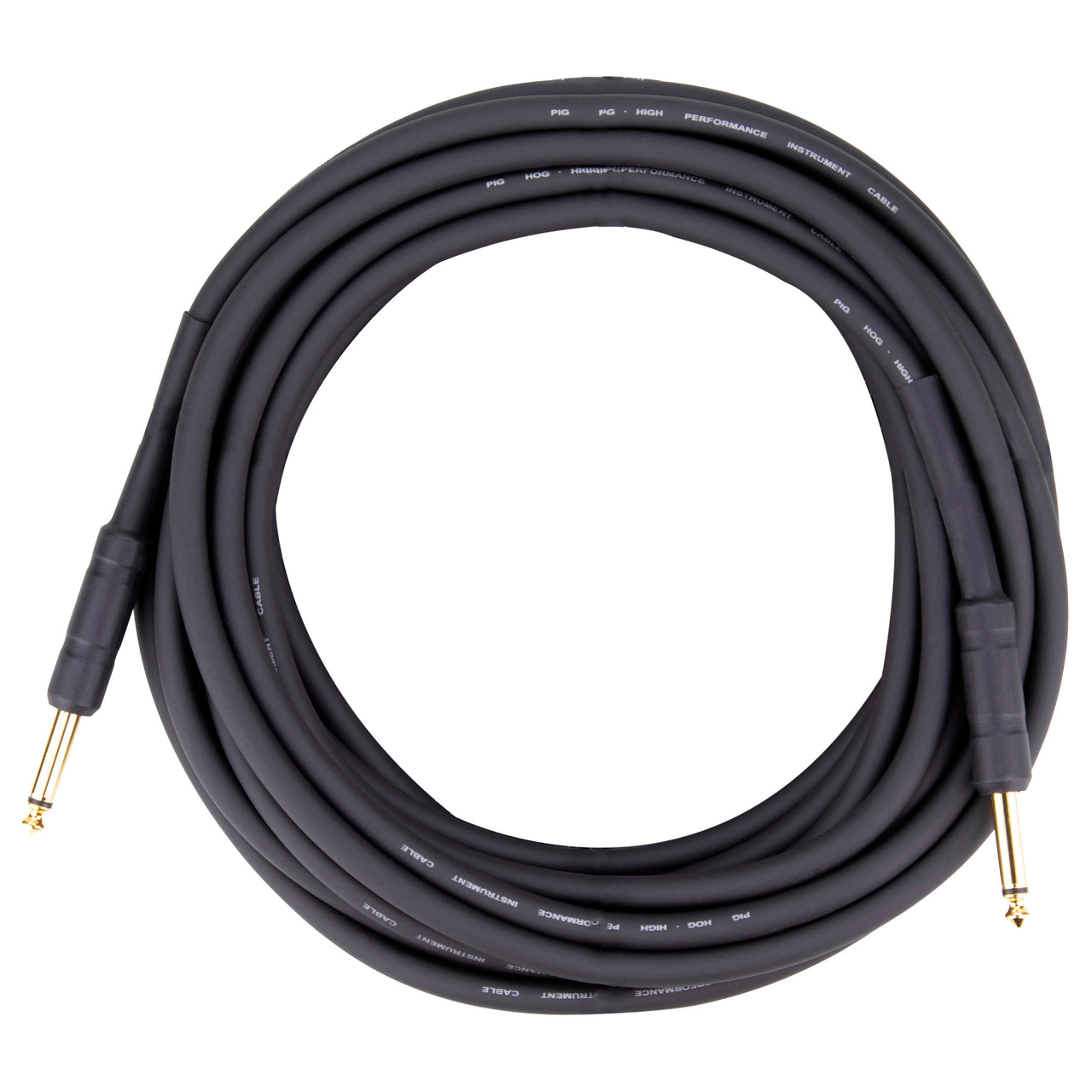 Cable Pig Hog Ph25 Para Instrumento Plug A Plug 7.62M Negro