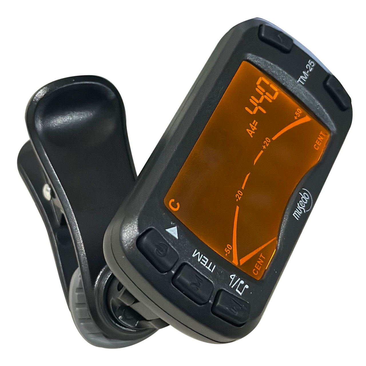Afinador Musedo Tm-25 Con Metronomo De Clip Cromatico