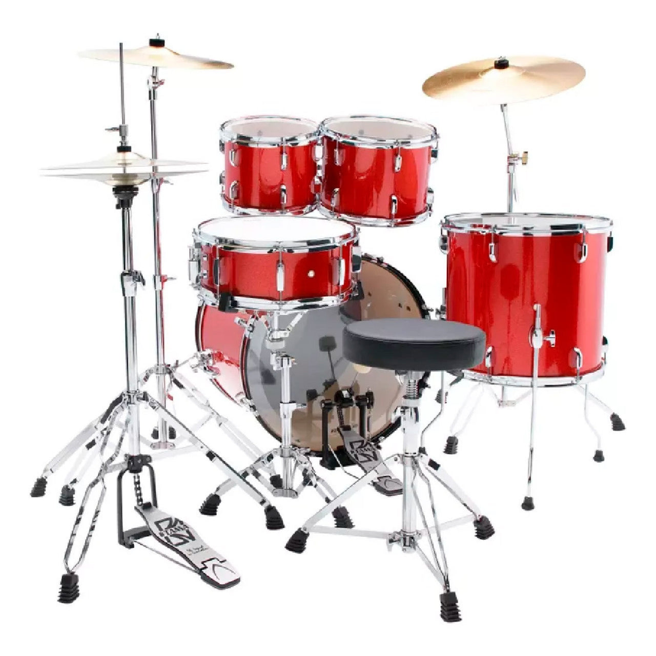Bateria Tama Stage Star St52h6c-cds 5 Piezas Rojo Brillante Con Herrajes