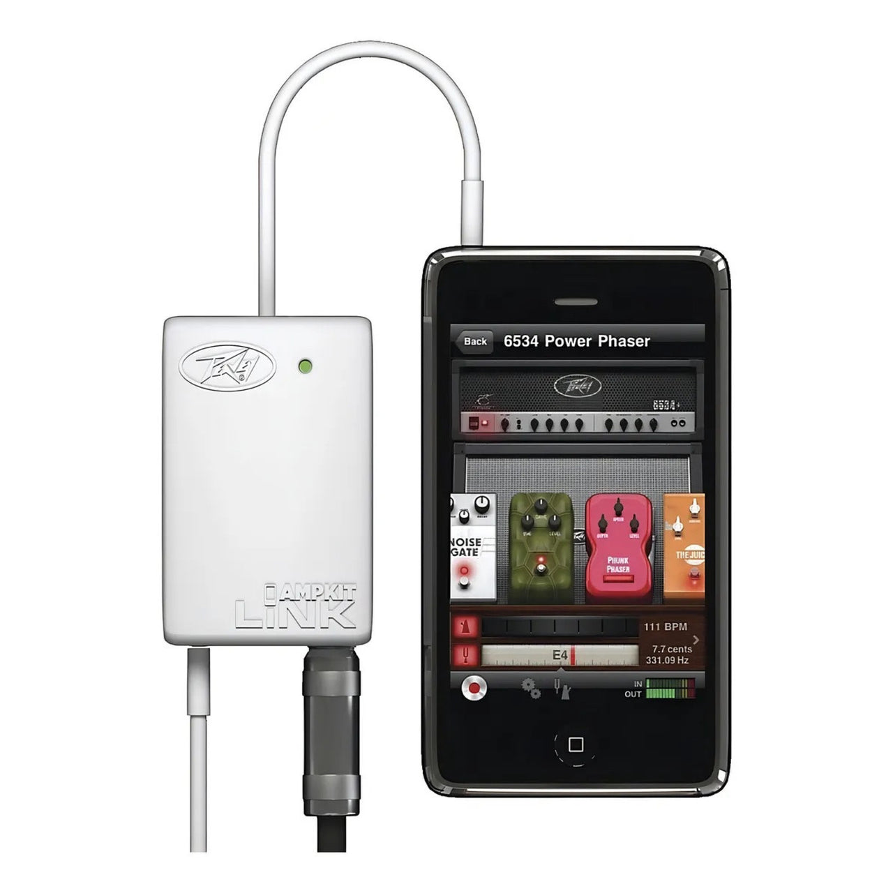 INTERFAZ PEAVEY DE GUIT. ELECTRICA P/IPHONE, IPAD, IPOD, AMPKIT LINK