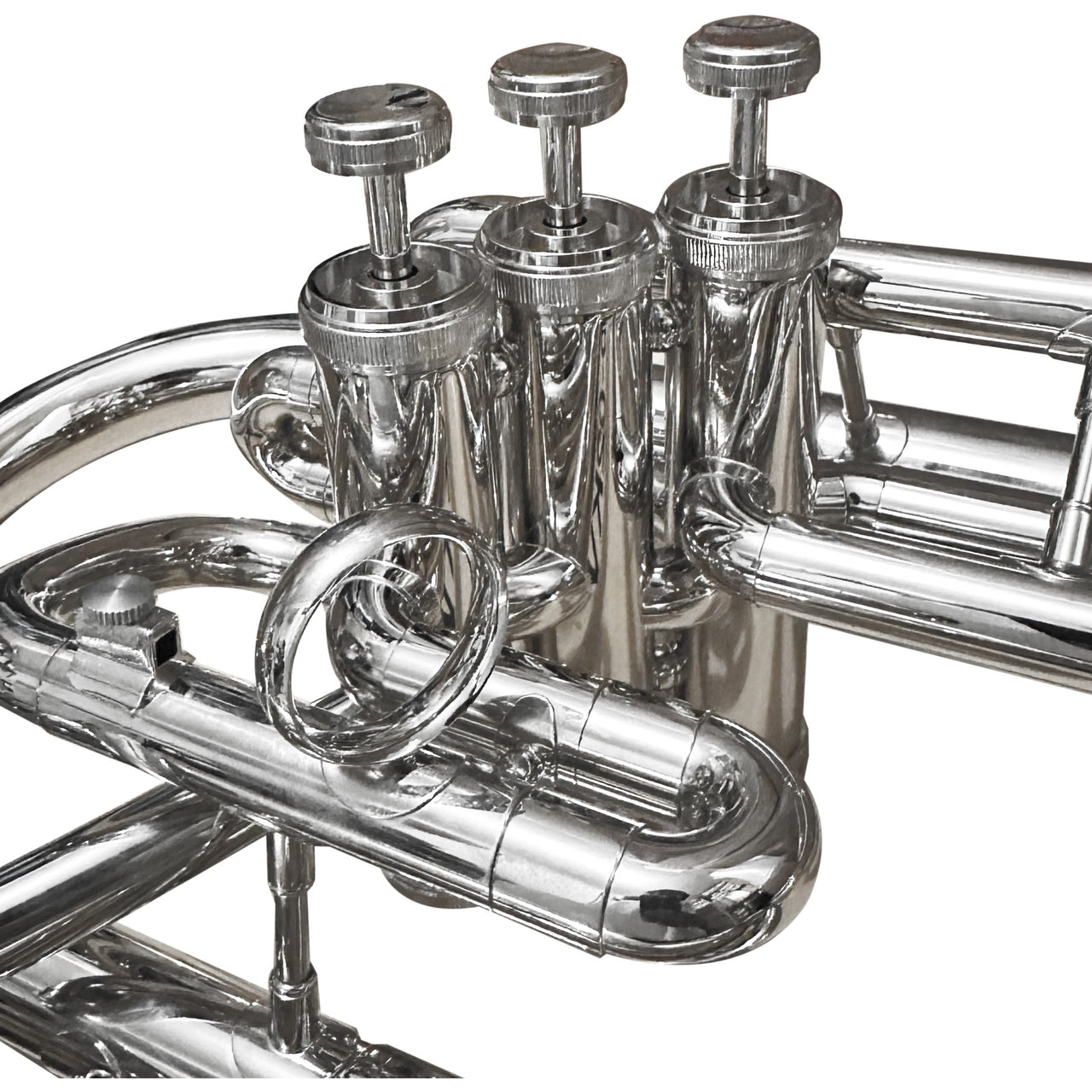 Bombardino Euphonium Martinz  Mwbb10n Niquelado Pabellon Frontal 3 Embolos