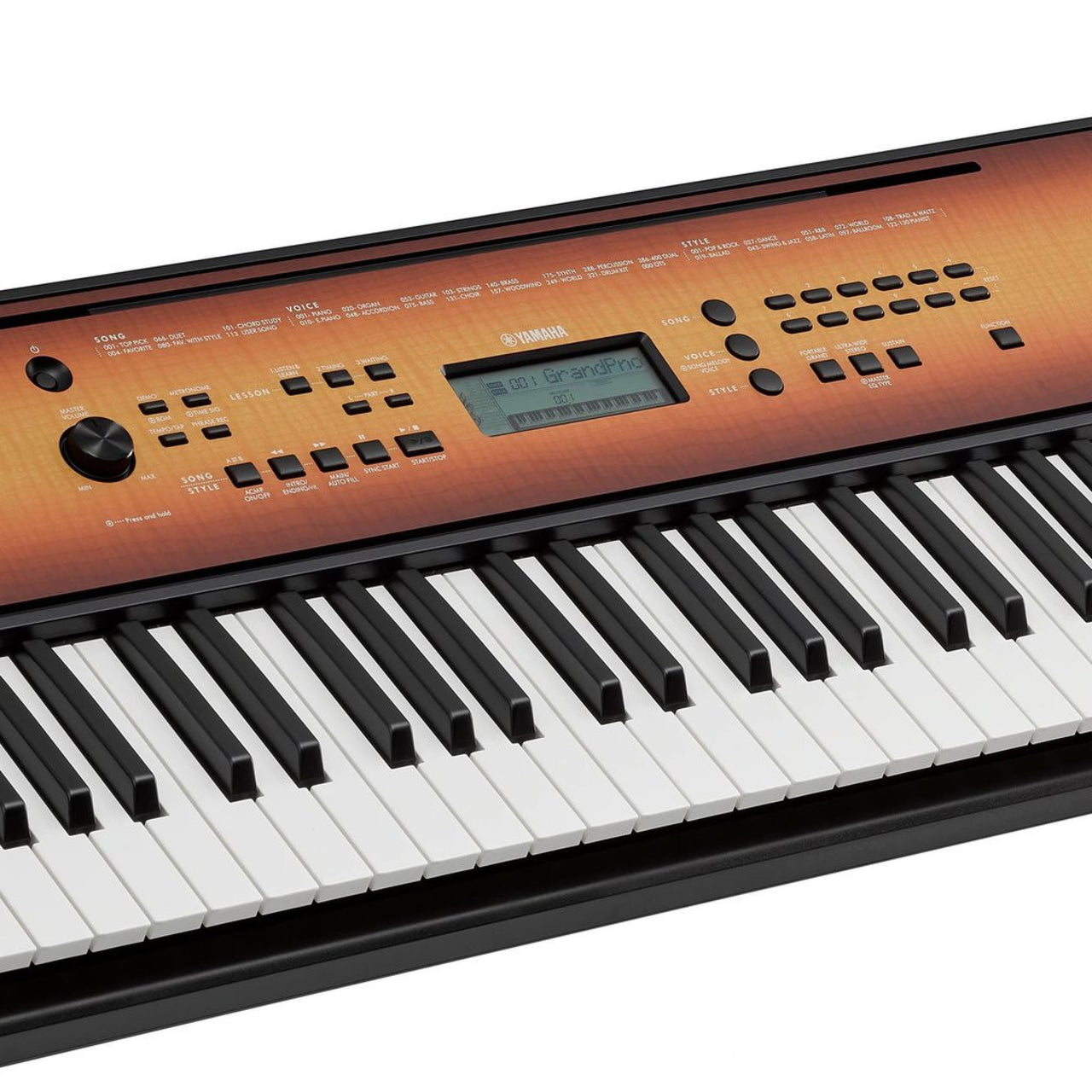 TECLADO YAMAHA EDUCATIVO ACABADO MAPLE C/ELIMINADOR PA130, PSR-E360MA