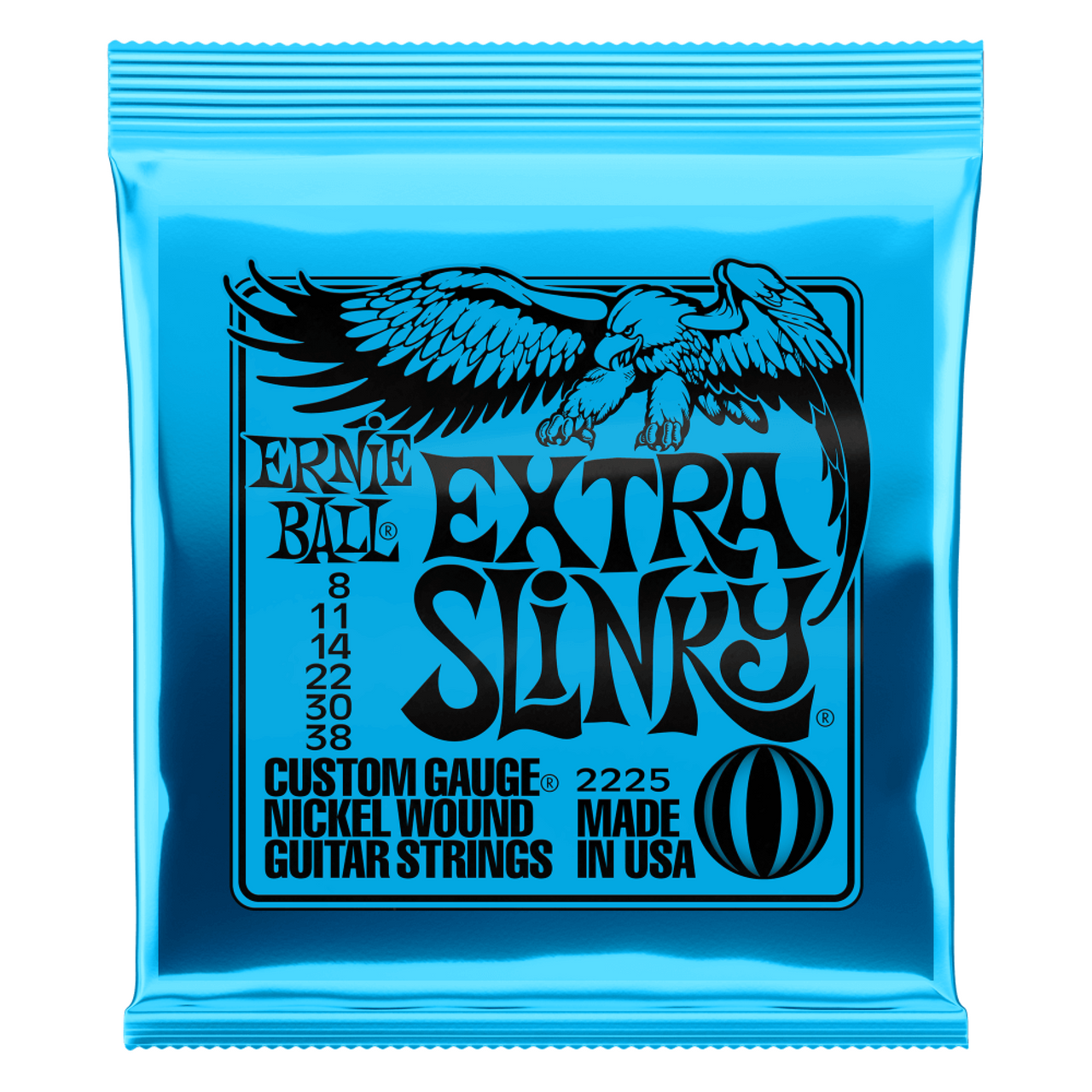 ENCORDADURA ERNIE BALL P/GUIT. ELECT. EXTRASLINKY AZUL, 2225