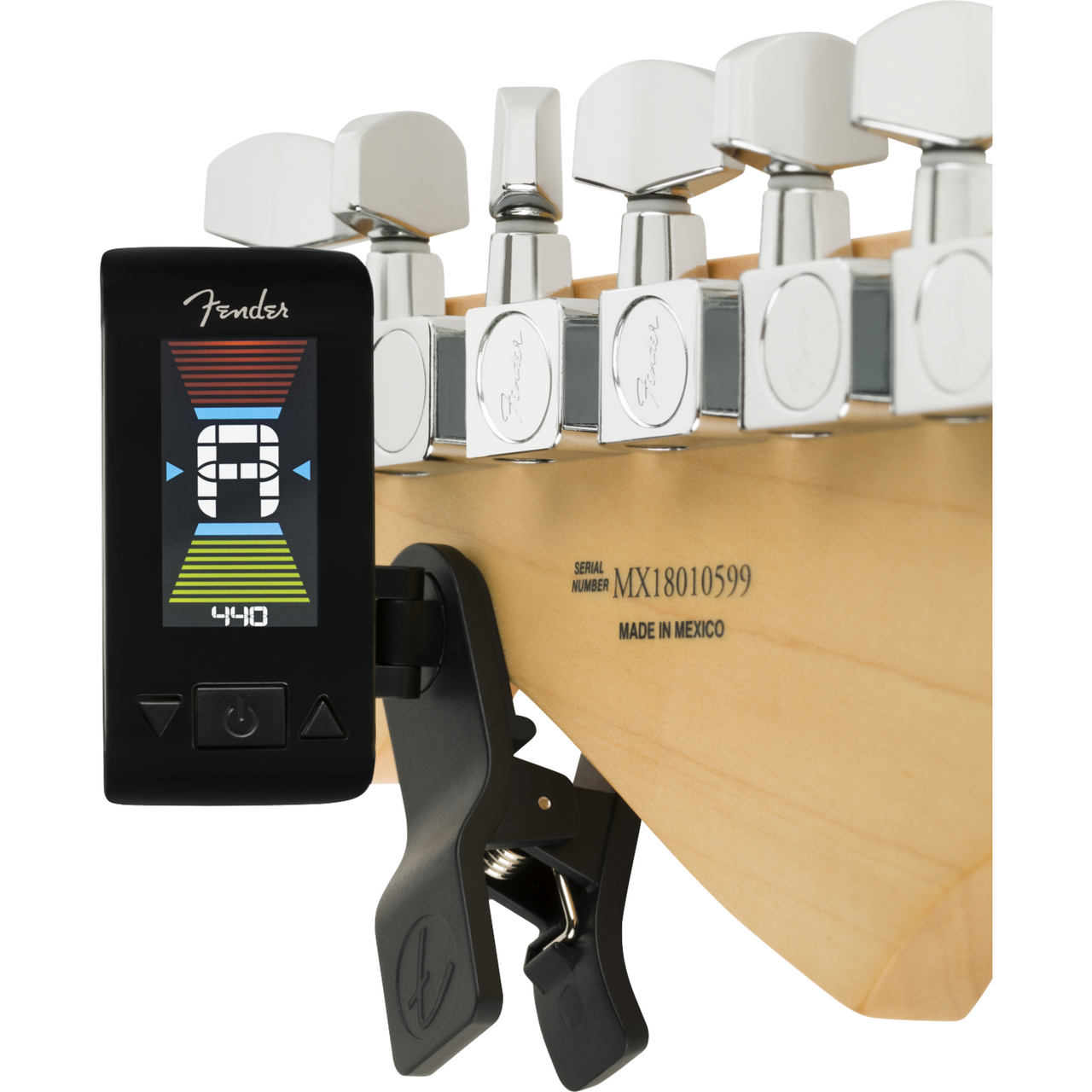 Afinador Fender Original Tuner Con Pantalla Lcd Black 0239979007