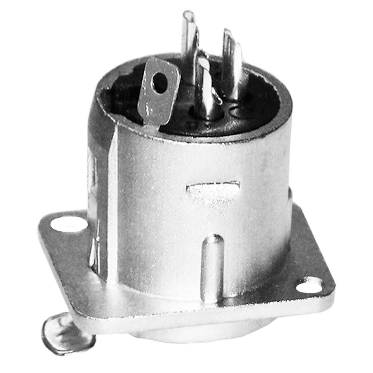 Conector Superbright K3f2c Chasis Canon Hembra Plateado