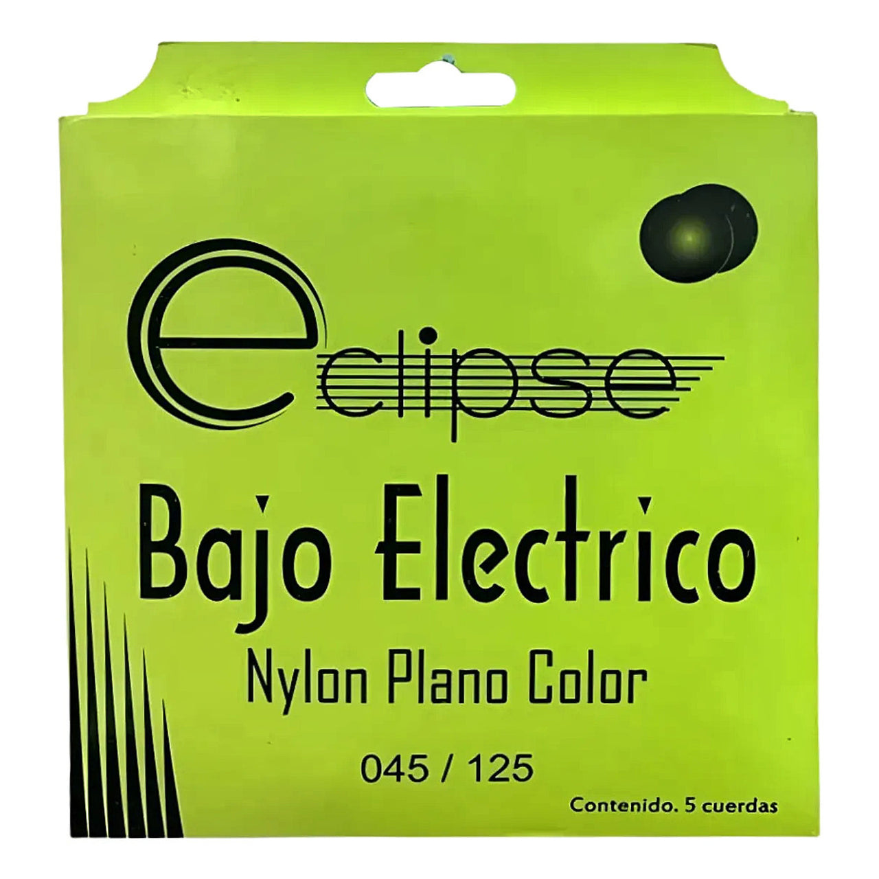 Encordadura Eclipse  Bxc-5v Para Bajo Electrico Nylon 5 Cuerdas Verde