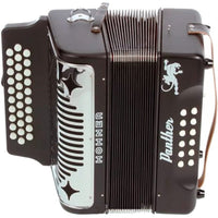 Thumbnail for ACORDEON HOHNER DE BOTONES PANTHER II FA-SI-MIB  NEGRO, A4840