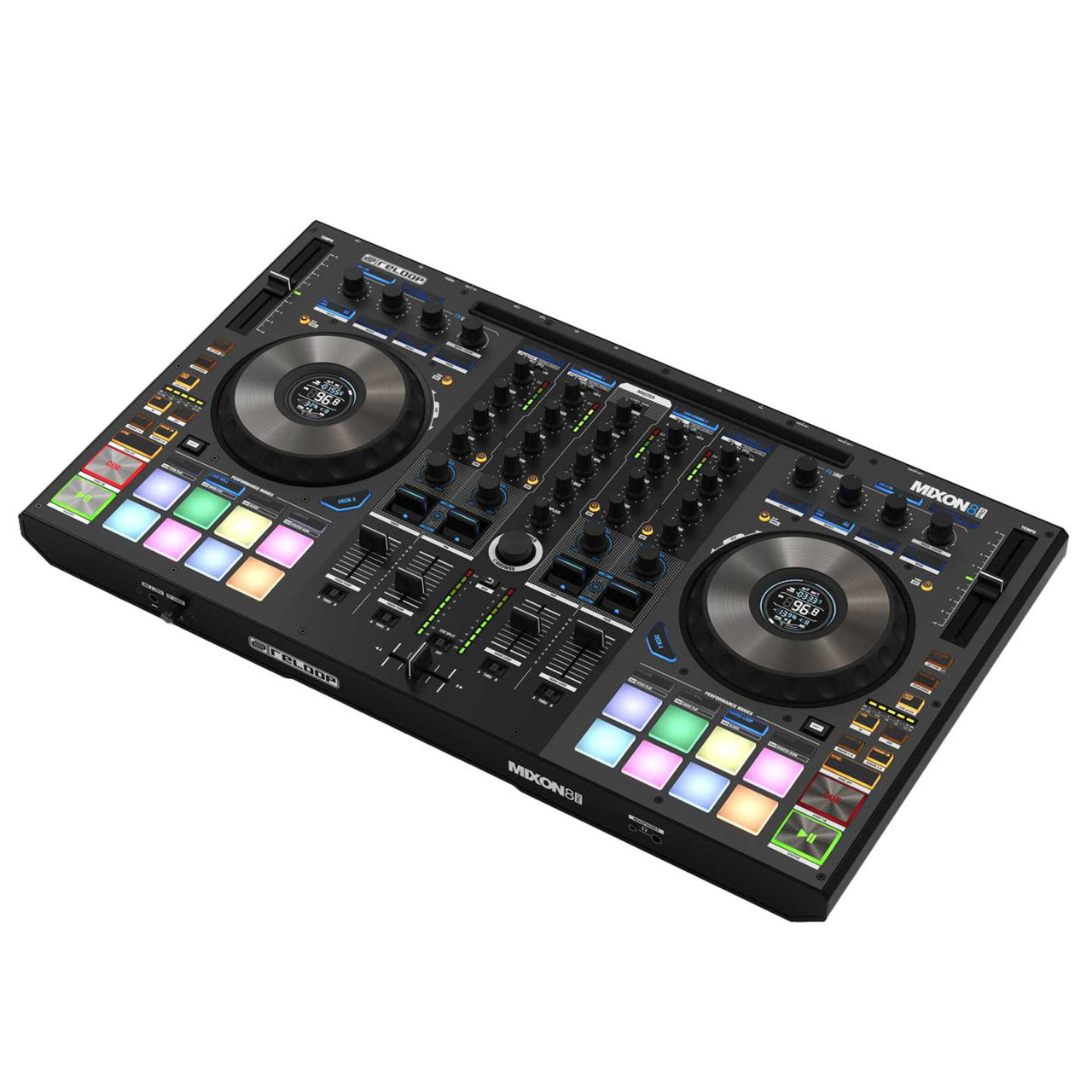 Controlador Dj Reloop Mixon 8 Pro, 4 Canales, Usb-c, Compatibilidad Serato/djay Pro Negro