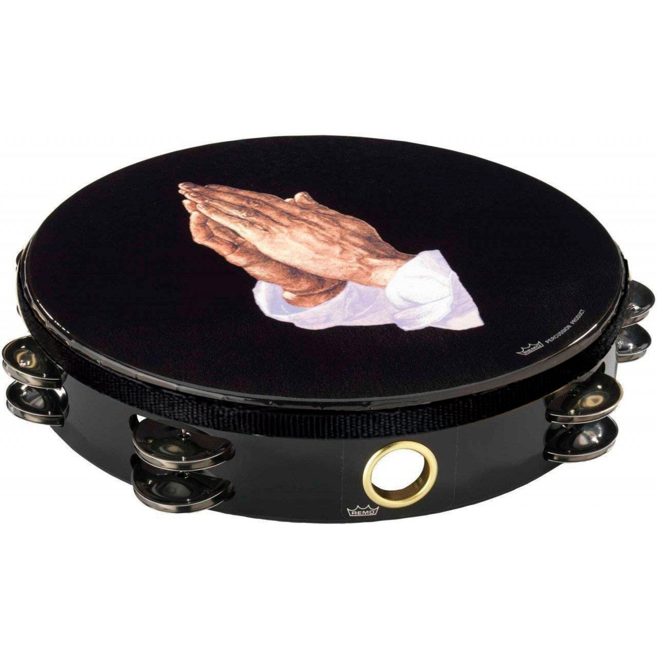 Pandero Remo Ta-9210-14 Praying Hands 2 Hileras Rin 10 Pulgadas