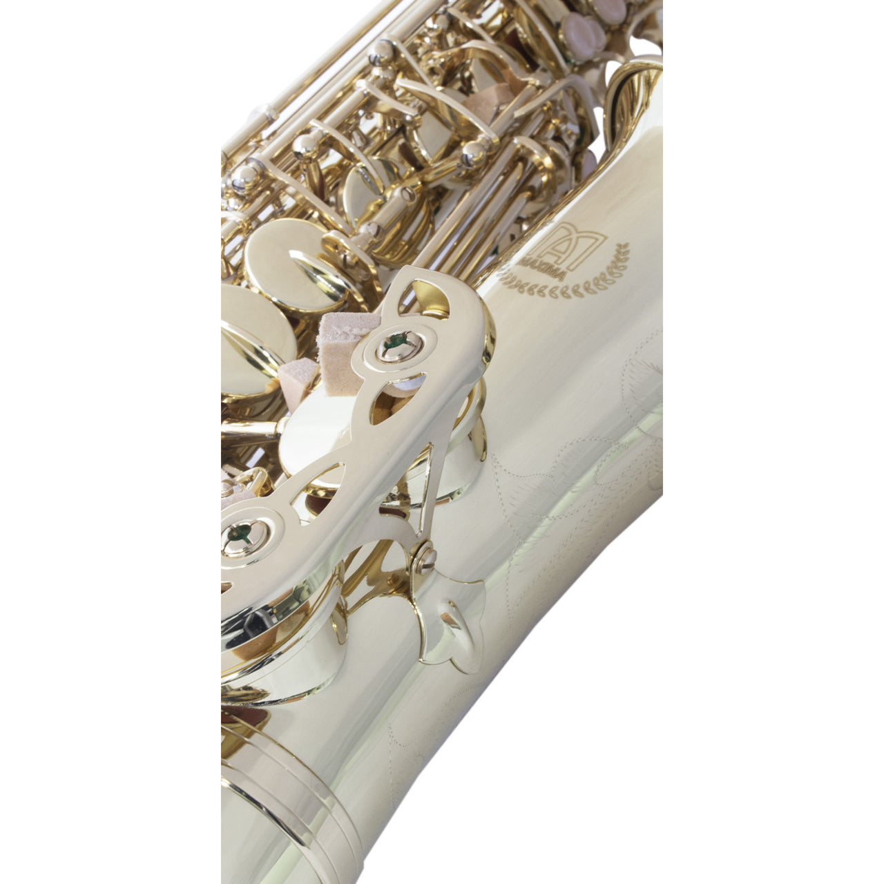 Saxofon Alto Laqueado Maxima  Kfas-100g Dorado C/estuche Ligero
