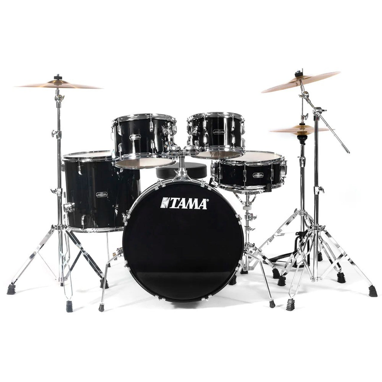 Bateria Tama "stage Star" 5 Pzas Negro C/herrajes, Sg52kh6c-bk