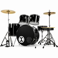 Thumbnail for BATERIA EXTREME 5 PIEZAS NEGRO ARO CROMO, EXBT063