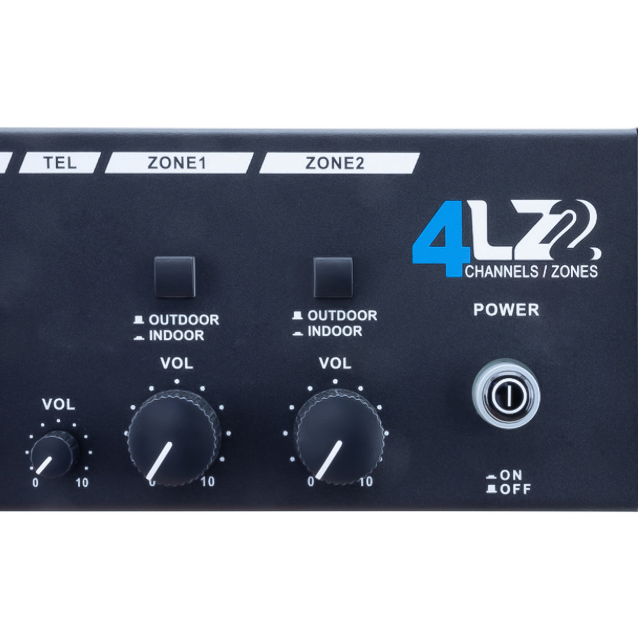 Amplificador Back Stage 4lz2 De Audio Con 4 Entradas 2 Zonas