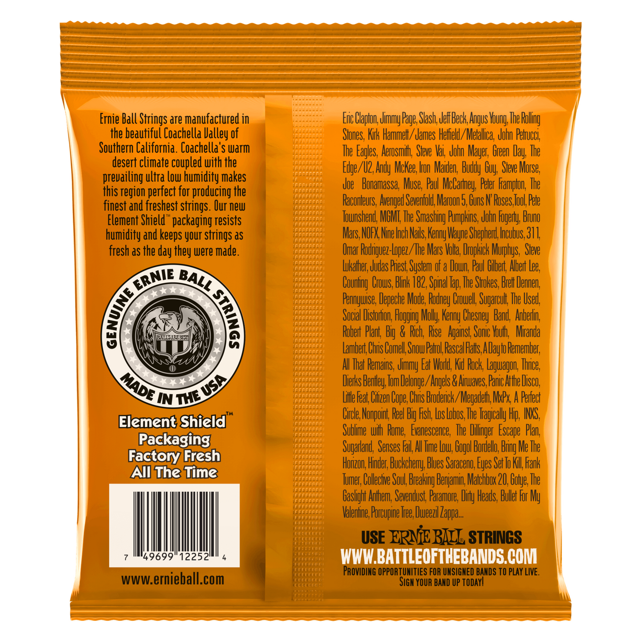Encordadura Ernie Ball 2252 Classic Hybrid Slinky Para Guitarra Electrica