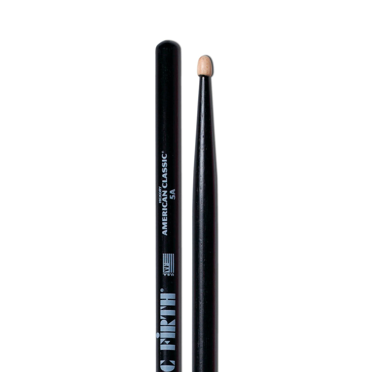 Baquetas Vic Firth 5ab Amarican Classic Negra Con Punta De Madera